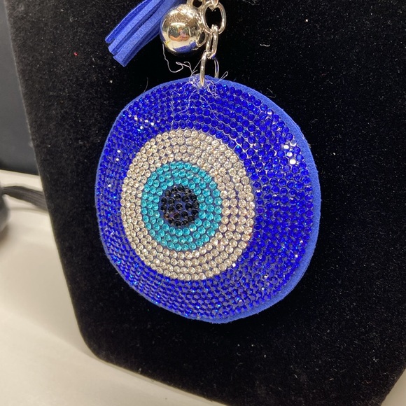 Evil eye bling key purse charm - Picture 2 of 9
